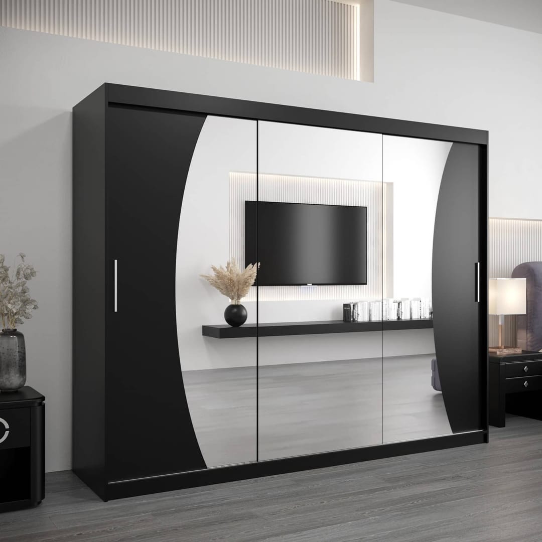 Wave Sliding Door Wardrobe 250cm