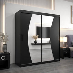 Wave Sliding Door Wardrobe 180cm