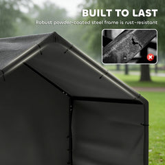 PawHut Dog Shade Shelter Outdoor, Dog House Outside with Canopy, Pet Tent for Small Medium Large Breeds