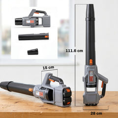 Outsunny Leaf Blower Cordless with 2 x 4000mAh Batteries & Charger, 36V Lightweight Garden Blower with 1000W Brushless Motor