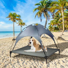 Elevated Pet Bed with Removable Canopy