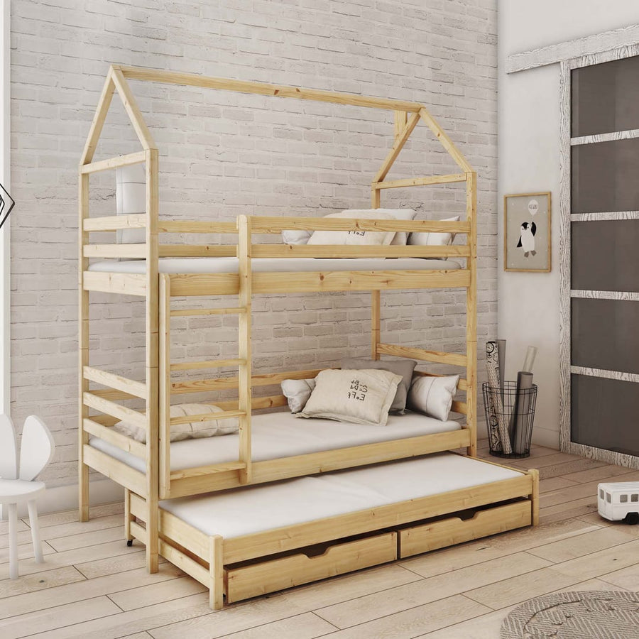 Dalia Bunk Bed with Trundle and Storage