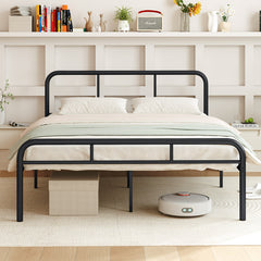 Bed Frame with Headboard and Footboard-Double Size