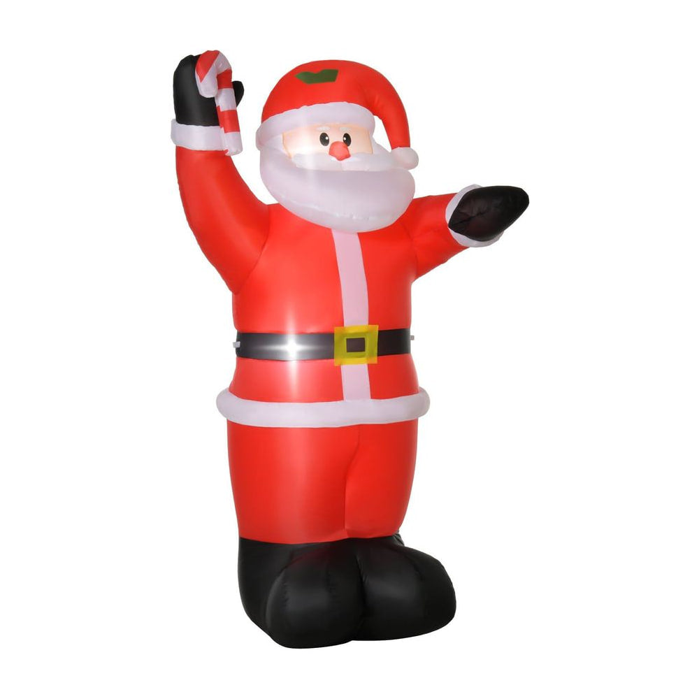 HOMCOM Inflatable Christmas Santa Claus Air Blown Decoration Yard