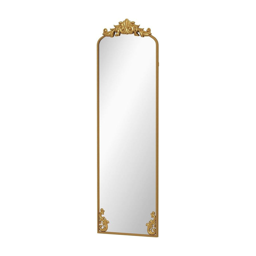 HOMCOM Full Length Mirror, 50 x 160 cm Floor Mirror with Baroque Metal Frame for Bedroom, Living Room, Dressing Room, Gold