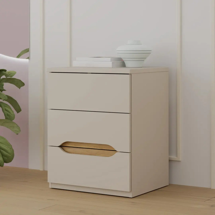 Edwal Bedside Table 50cm in Beige