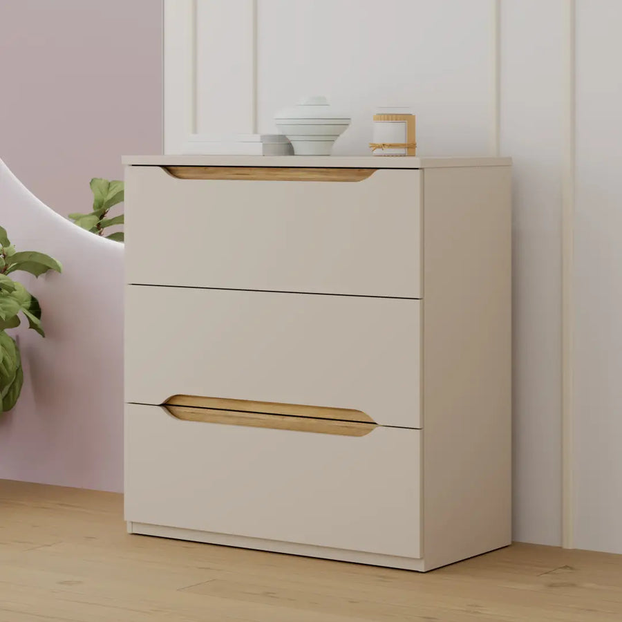 Edwal Chest Of Drawers 85cm in Beige