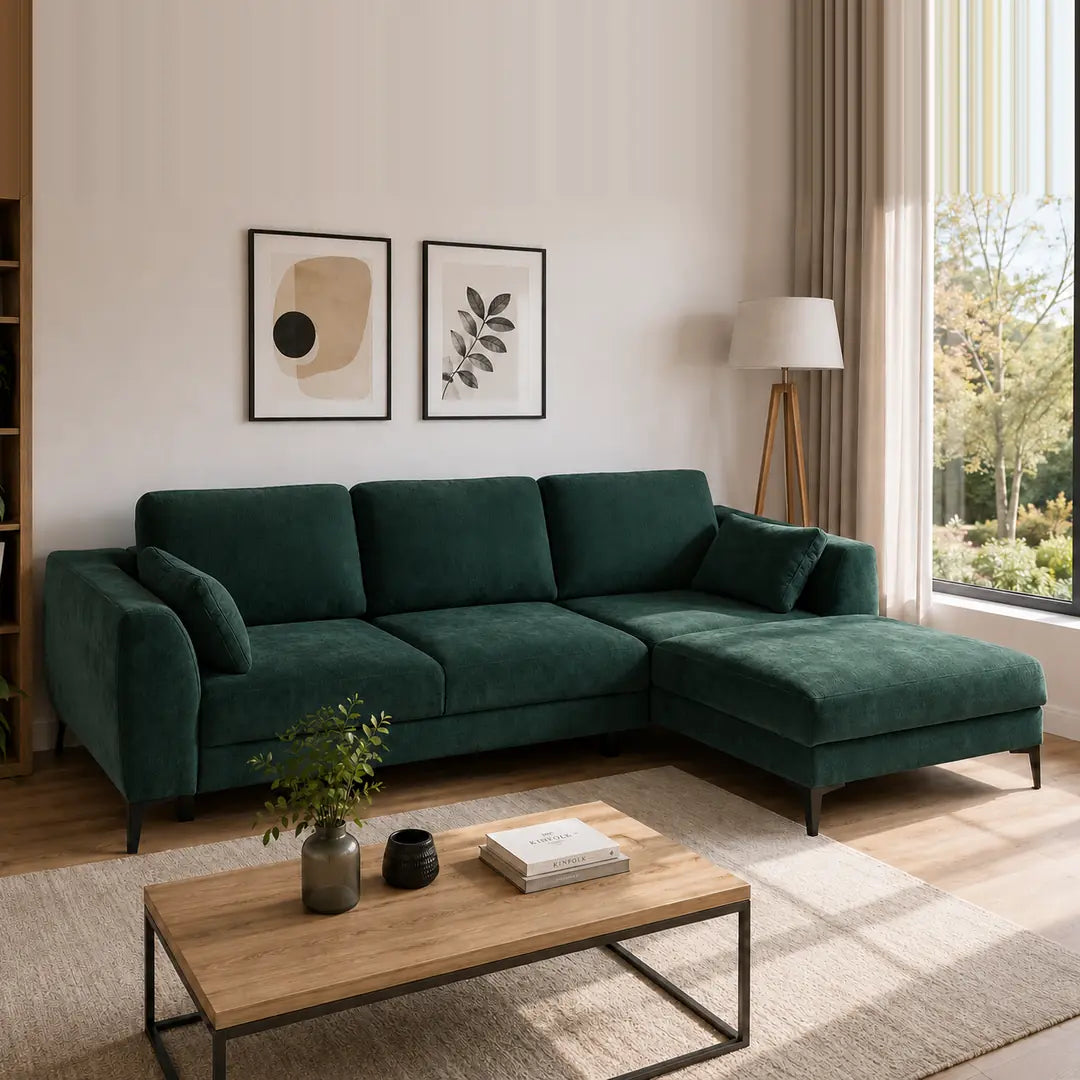 Corner Sofa Bed Imperia in Green, image 17