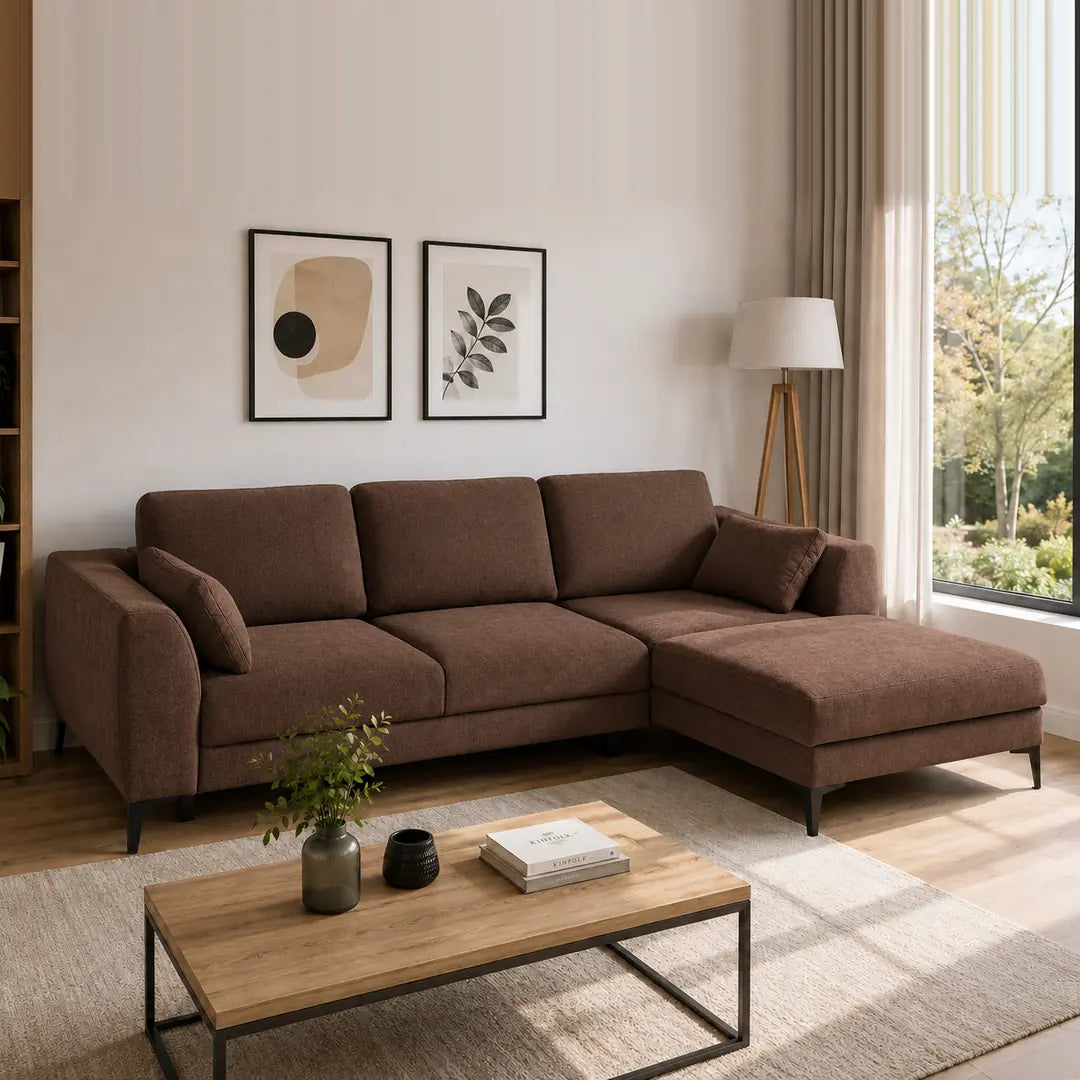 Corner Sofa Bed Imperia in Brown, image 23