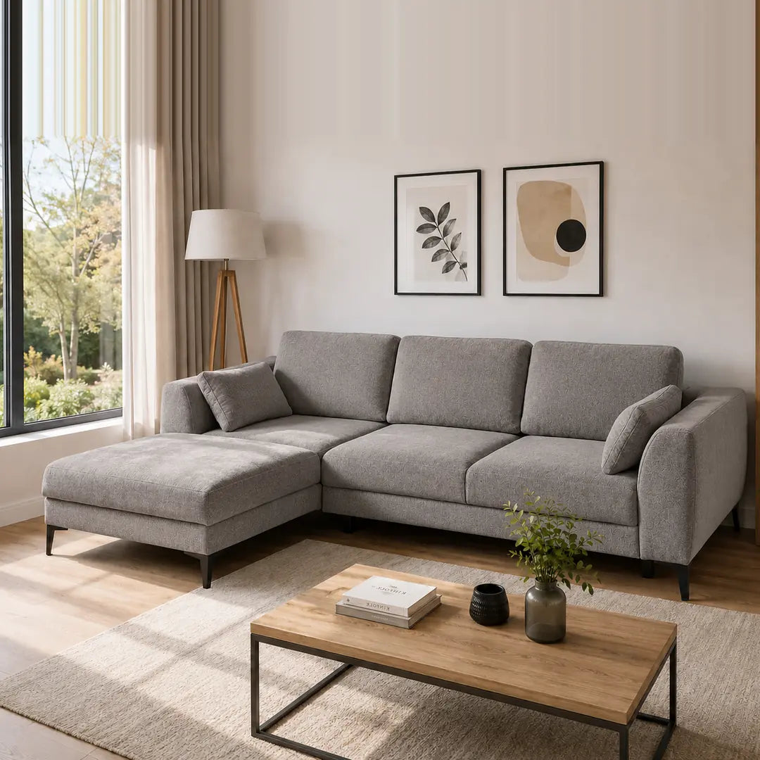 Corner Sofa Bed Imperia in Grey, image 5