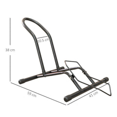 SPORTNOW Portable Bike Floor Stand, Freestanding Bike Rack for 16"-29" Kid's/Mountain/Road Bikes Home Garages Use - product