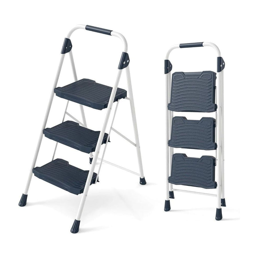 Folding Step Stool shown in both open and folded positions against a plain white background