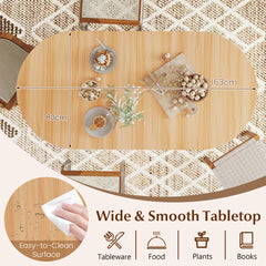 Folding Wooden Multifunctional Dining Table-Natural