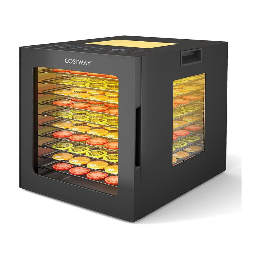 Food Dehydrator with 10 stainless steel trays and clear door