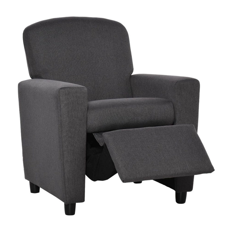 HOMCOM 2 in 1 design Kids Sofa Armchair with Footrest for Children Playroom Bedroom Living Room, 55 x 50 x 67cm, Grey