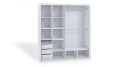 Bono Sliding Door Wardrobe With Mirrors 200cm