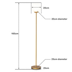 Globe Lamp Cover Floor Lamp with Acrylic Lampshade-Golden
