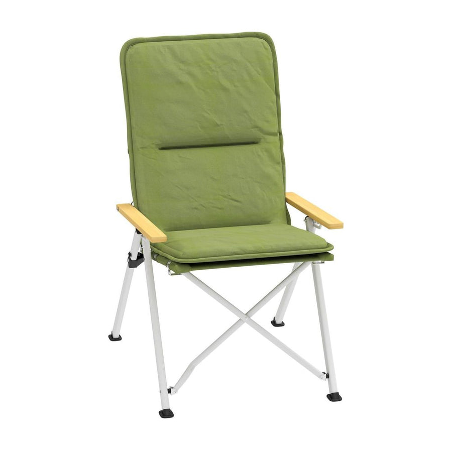 Outsunny Portable Padded Camping Chair, with Bag - Green