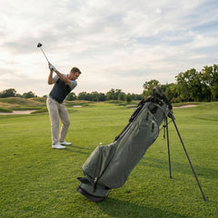 Golf Stand Bag with 4 Way Dividers-Dark Green