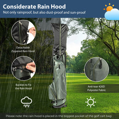 Golf Stand Bag with 4 Way Dividers-Dark Green