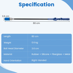 Golf Swing Trainer with Click Sound and Weight Golf Warm-up Practice Tool-Blue
