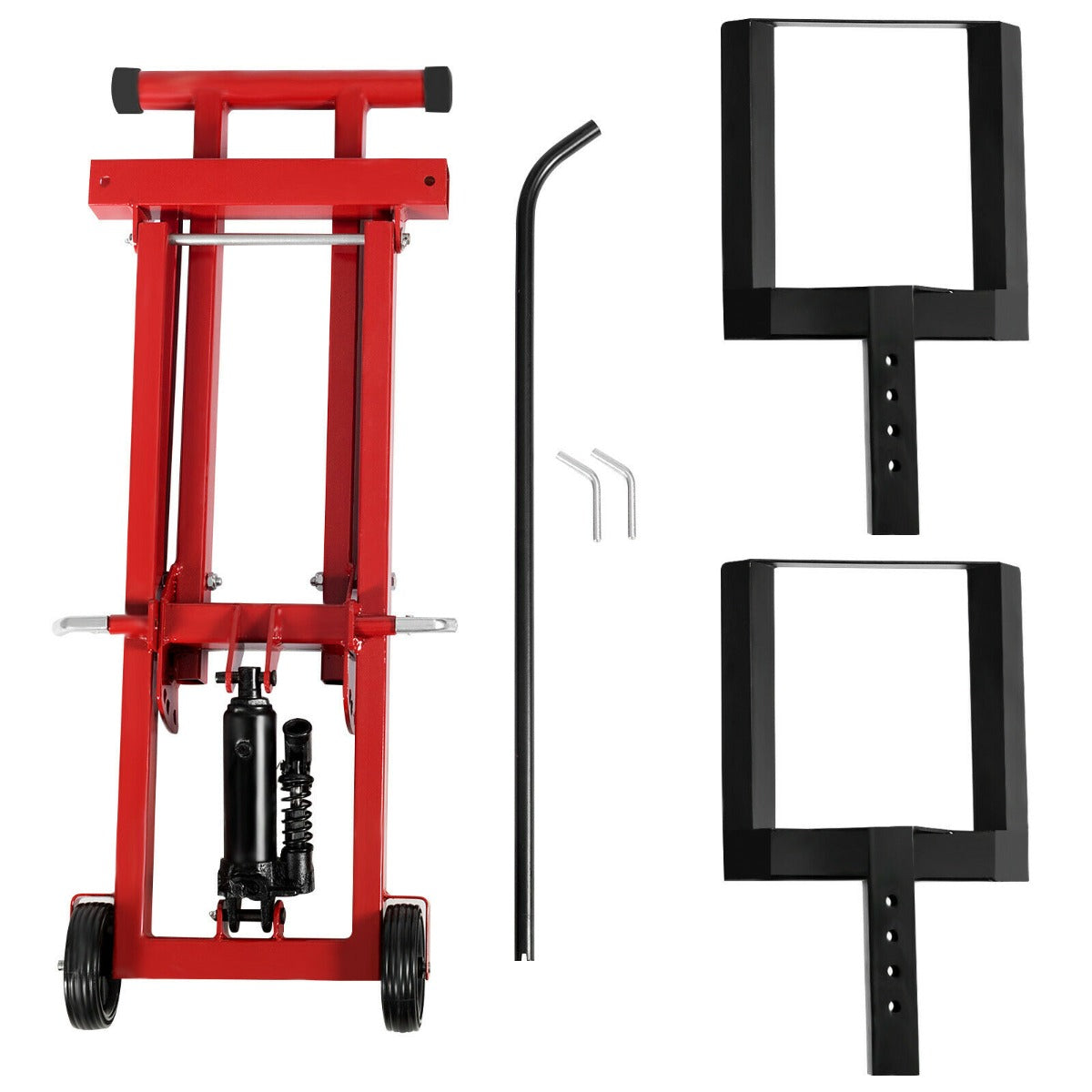 Lawn Mower Lift Jack with Wheels for Garden Tractors