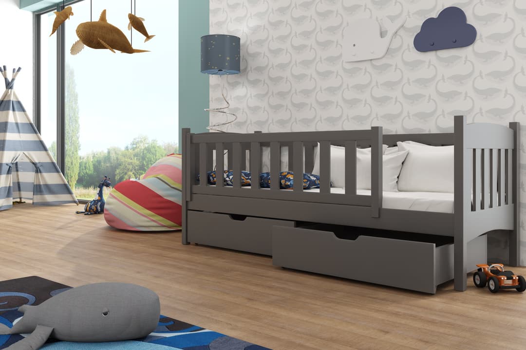 Wooden Single Bed Gucio with Storage - product image 9