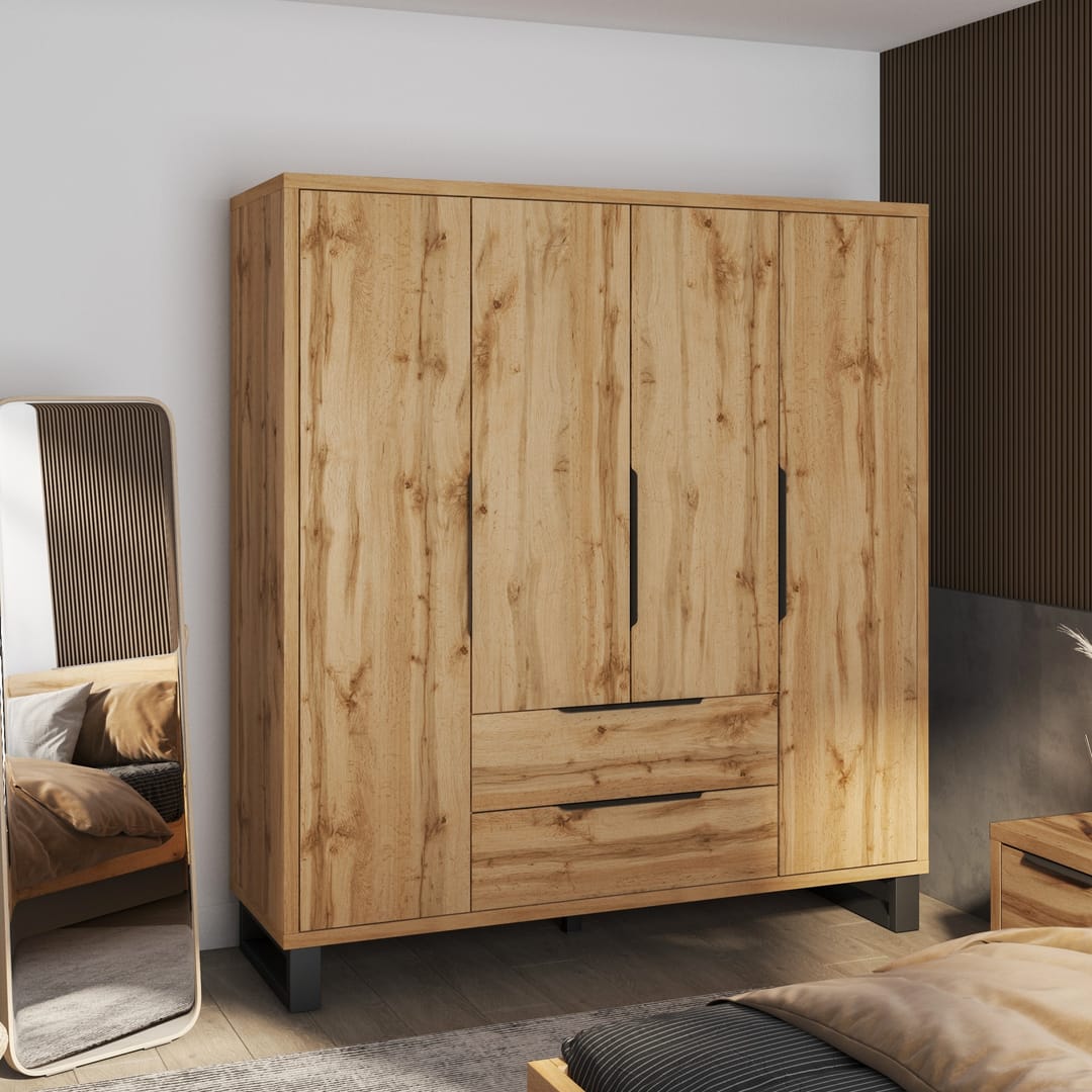 Halle Hinged Door Wardrobe 191cm