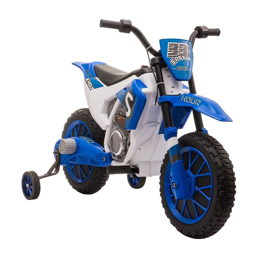 HOMCOM 12V Kids Electric Motorcycle Ride-On in Blue