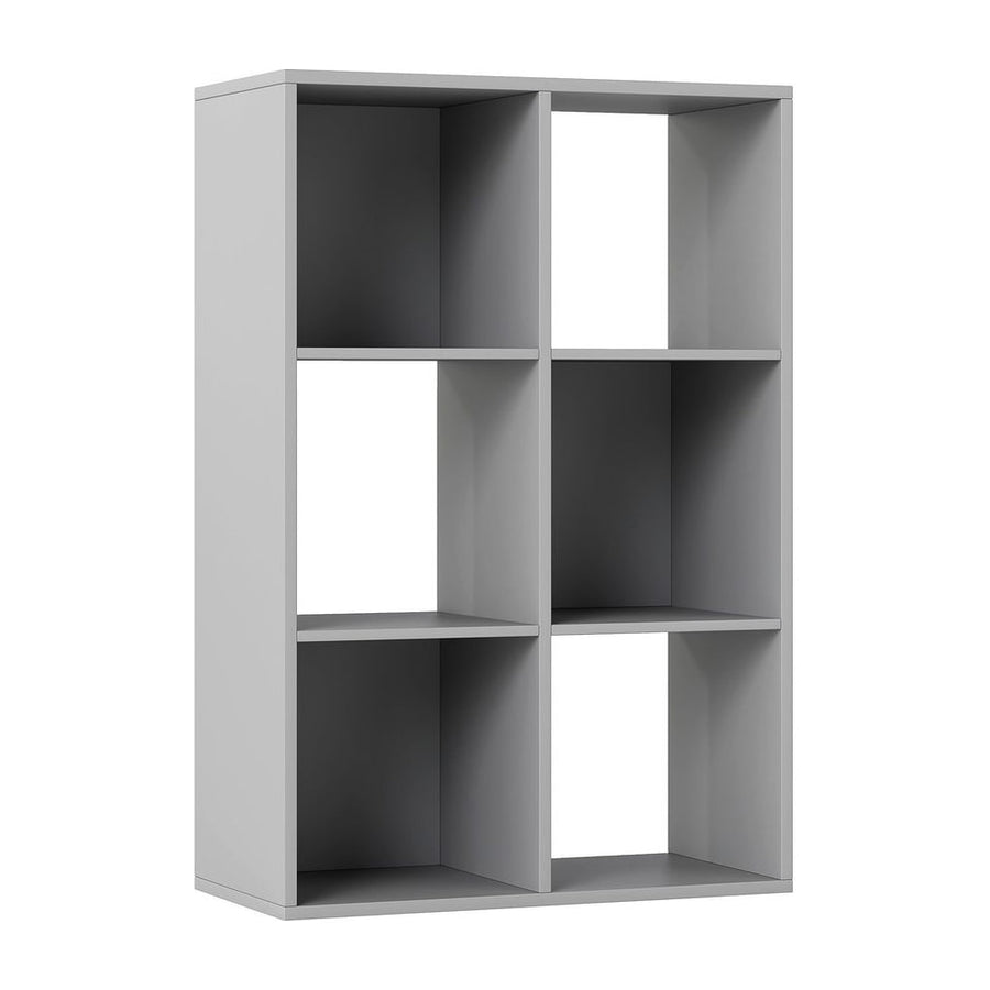 HOMCOM 6-Cube Bookshelf - Light Grey