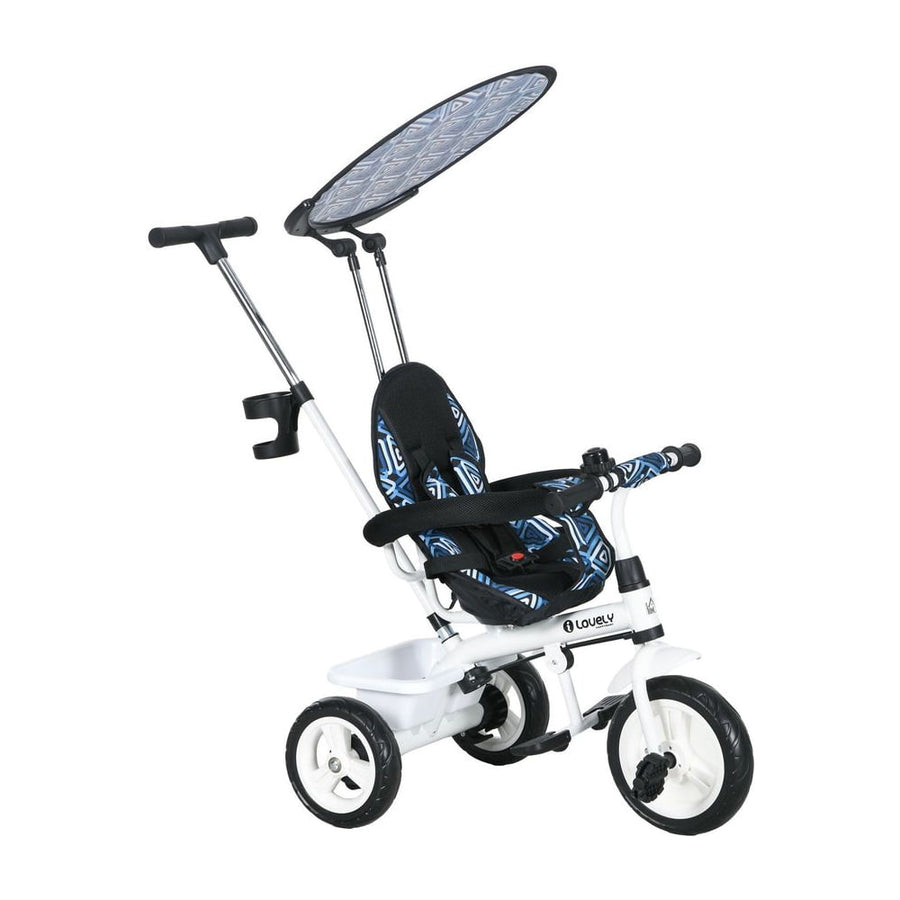 HOMCOM 6 in 1 Tricycle in Blue