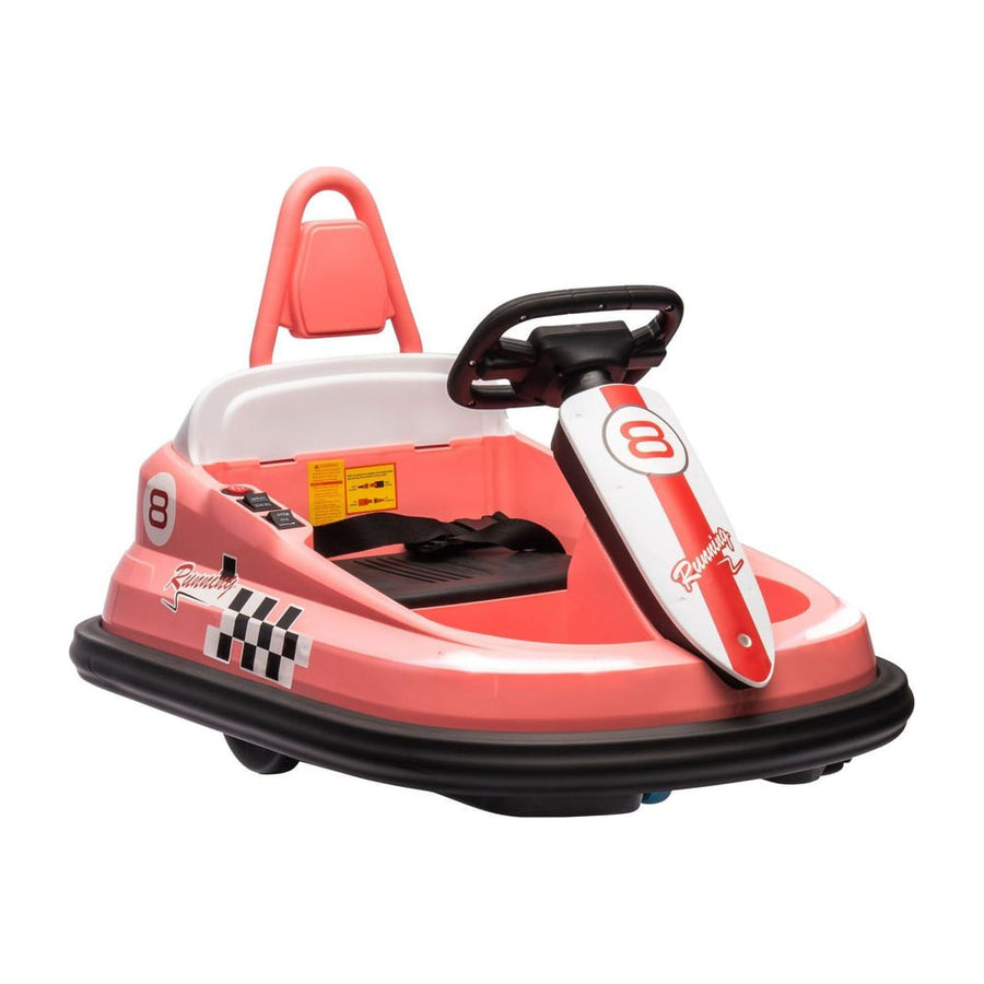HOMCOM 6V Electric Kids Bumper Car in Pink