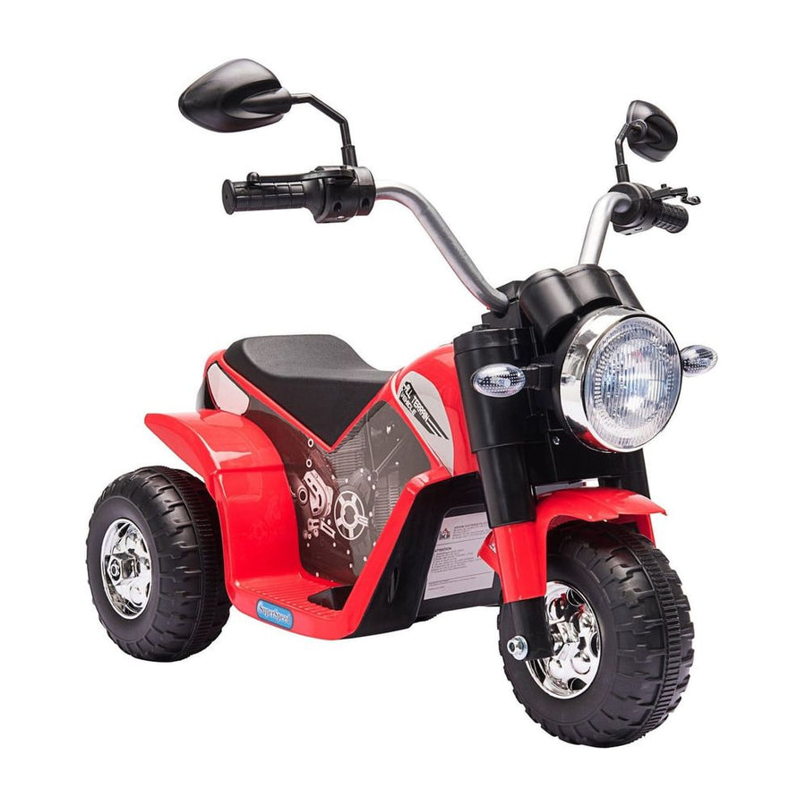 HOMCOM 6V Kids Electric Motorbike 3 Wheels Ride On Toy in Red