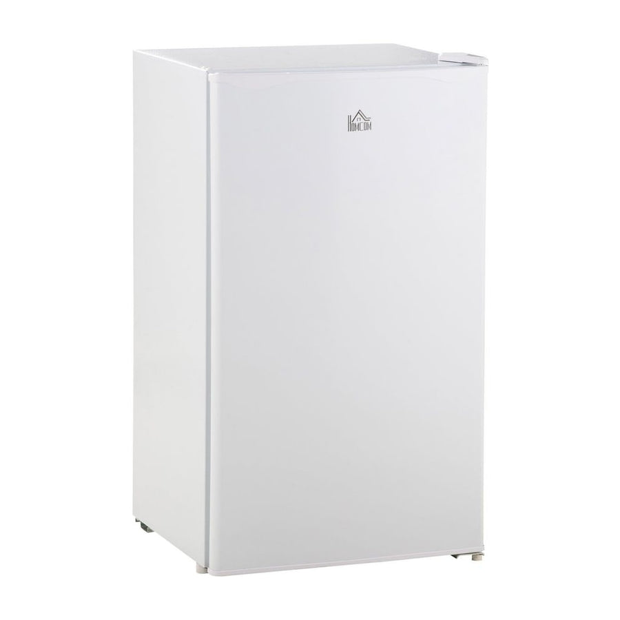 HOMCOM 91 Litre Freestanding Under Counter Fridge Freezer in white, a compact appliance for your kitchen