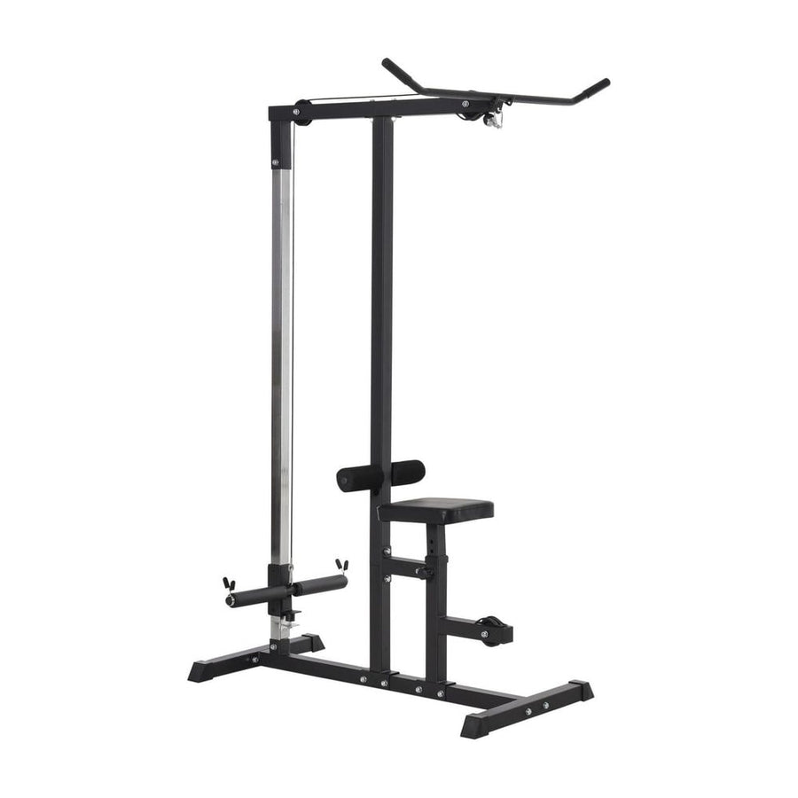 HOMCOM Exercise Pulley Machine Power Tower showing the full product from the front