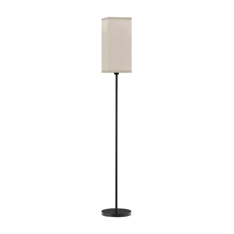 HOMCOM Floor Lamp, Modern Standing Lamp with Linen Shade, Tall Lamps for Living Room, Bedroom, with Foot Switch, Bulb not