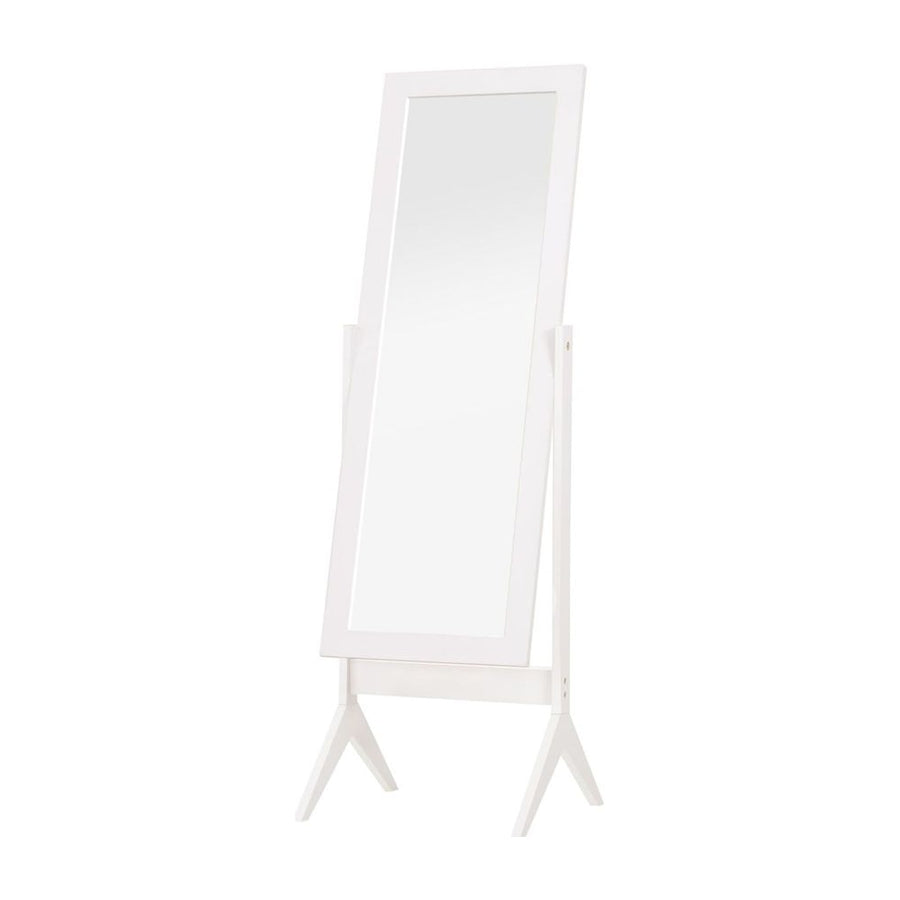 HOMCOM Full Length Mirror, Freestanding Adjustable Angle Dressing Mirror for Bedroom, Living Room, 148 x 47 cm, White