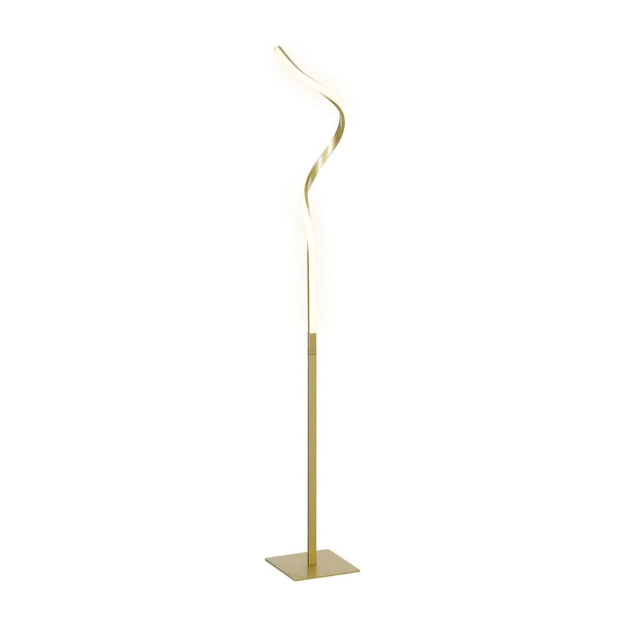 HOMCOM LED Floor Lamp with 3 Adjustable Brightness, Modern Dimmable Standing Lamp with Foot Switch for Bedroom, Living Room