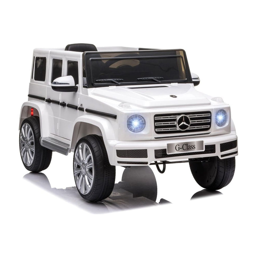 HOMCOM Mercedes Benz G500 Licensed 12V Kids Electric Ride On Car Toy in Old White