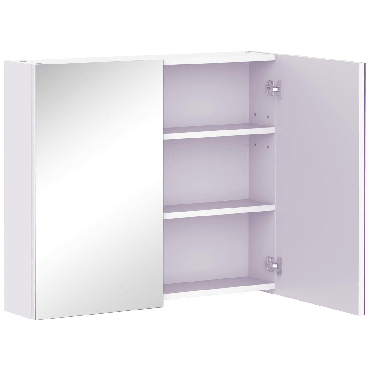 HOMCOM Mirror Cabinet in White