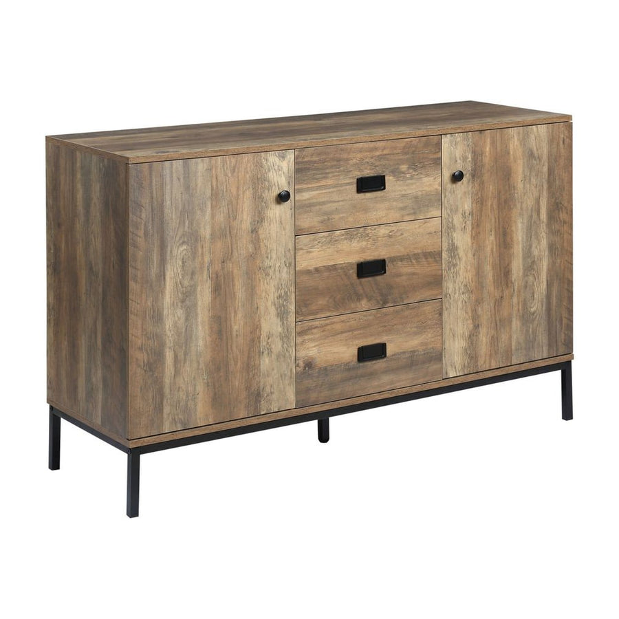 HOMCOM Modern Mango Wood-Effect Sideboard
