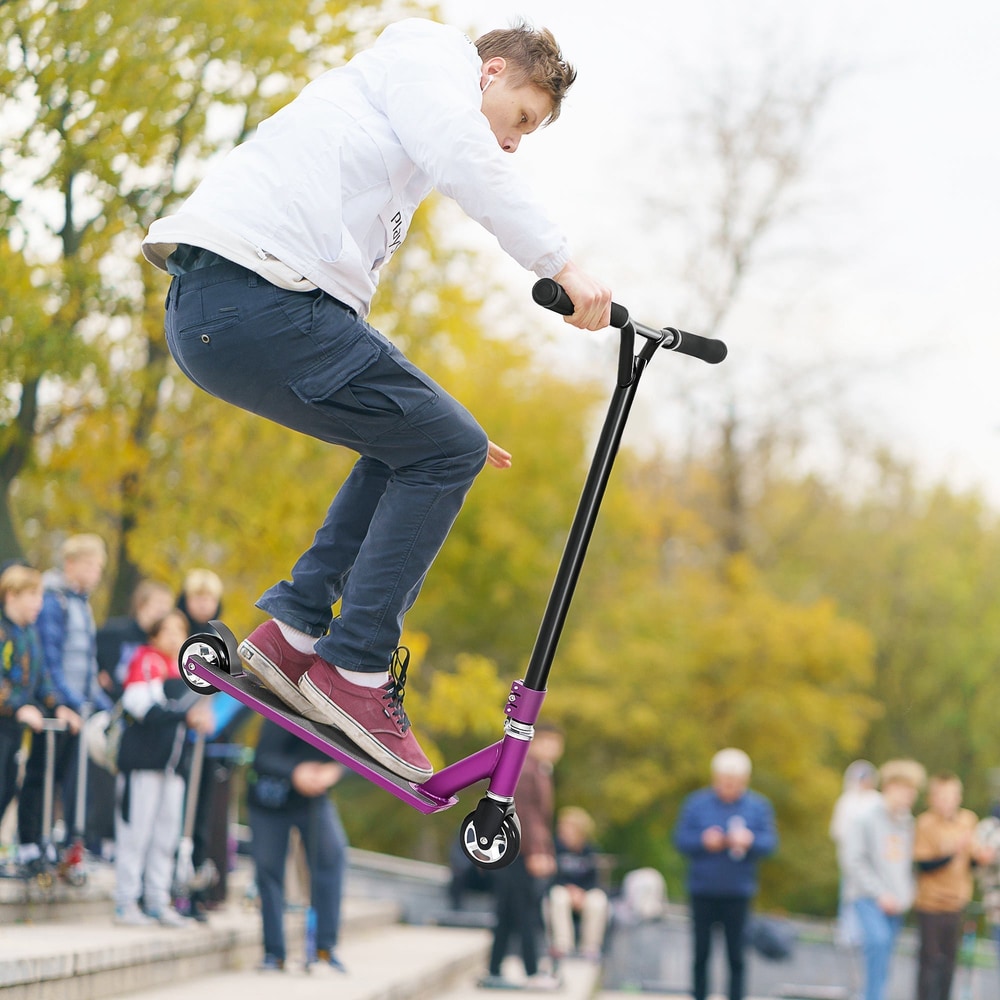 HOMCOM Stunt Scooter in Purple