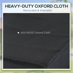The bicycle cargo trailer made from heavy-duty Oxford cloth, which is removable and washable