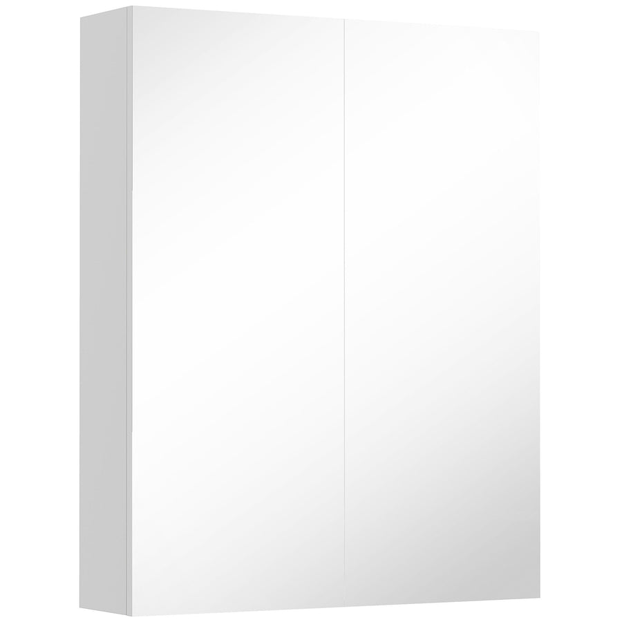 HOMCOM Wall Mounted Bathroom Mirror in White