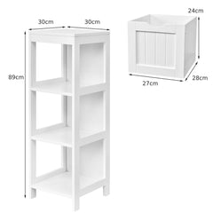 Dimensions of the white floor cabinet and its drawer