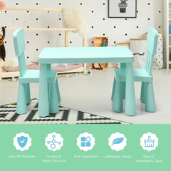 Children's Multi Activity Table and Chair Set-Green