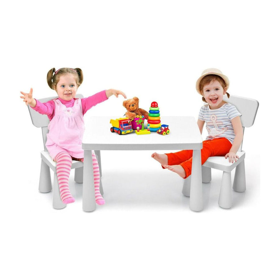 Children's Multi Activity Table and Chair Set-White