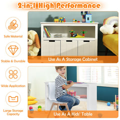 3 Drawer Kids Storage Cabinet with Open Shelf