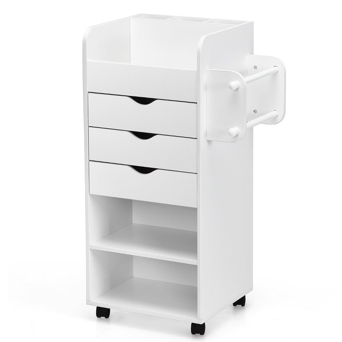 Craft Storage Cart with Mobile Drawers Shelves for Living Room