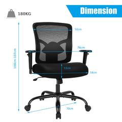 Ergonomic Executive Chair with Height Adjustable Computer Task Chair
